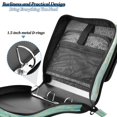 thumbnail image 5 of Water-Resistant 3-Ring Binder Organizer with Multiple Pockets Zipper Binder Bag for Office Beautiful Swirling Lines, 5 of 8