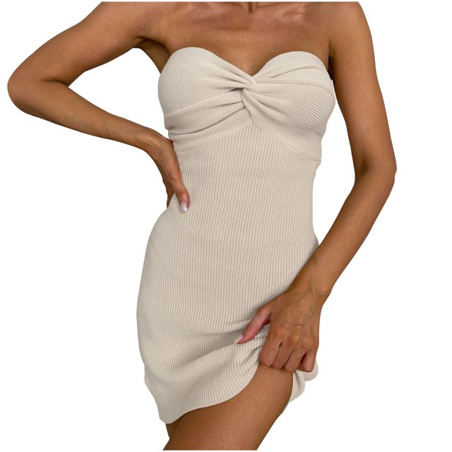 Birdeem Robe Tube en Tricot de Laine pour Femmes, Coupe Ajustée, Haute Extensibilité