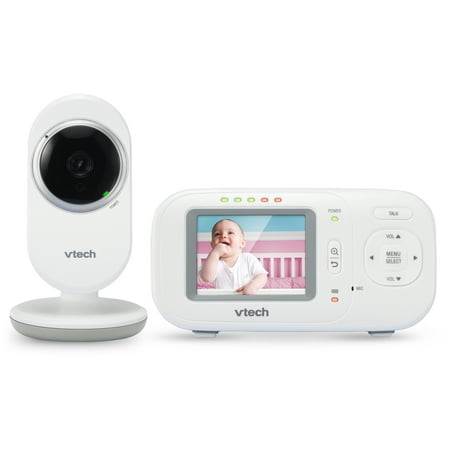 Vtech VM320 2.4 Inch Digital Video Full-Color Baby Monitor with Automatic Night Vision, White (New Open