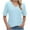 Z01-Light Blue, variant on GEWSEY Womens T Shirts Basic V Neck Tee Loose Fit Casual Short Sleeve Summer Tops (Black, XL)