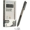 thumbnail image 1 of TEMOGU-Retractable Silent Click Gel Pens For Journaling, Smooth Writing, Black Gel Ink Medium Point Pen (0.7 mm), Pack of 8, 1 of 4