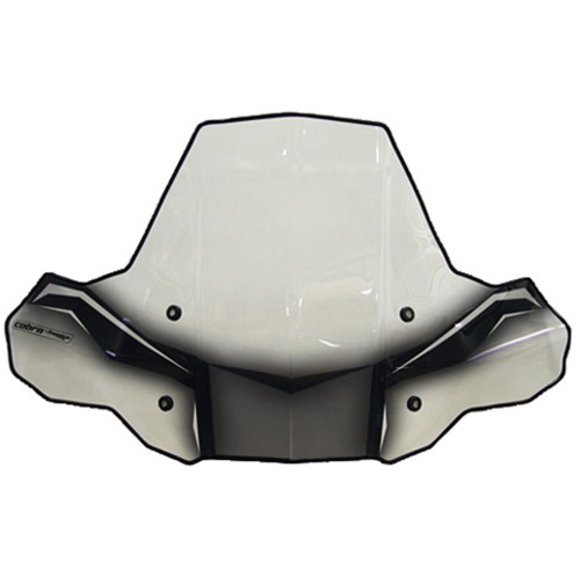 Powermadd Cobra Pro Tek Windshield, No Cut Out with Rapid Release Mount