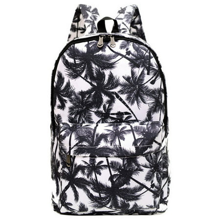 Fashion Canvas Backpack, Fashion Satchel Travel Handbag Pattern Casual Laptop Backpack Shoulder Bag Rucksack for