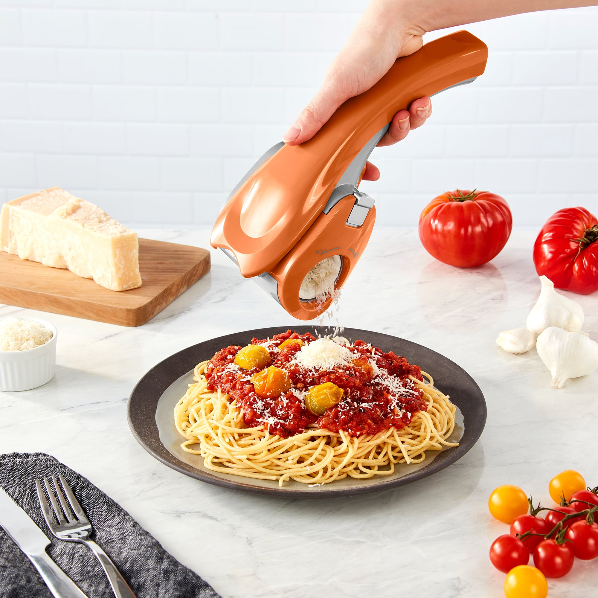 Electric Cheese Grater for Hard Cheeses (Not Cheddar!) - Just Amazing Deals Automatic Electric Handheld Rotary Cheese Grater Slicer for Parmesan