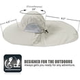 thumbnail image 6 of FNNMNNR Fishing Hat for Men Women，Outdoor Sun Hat UPF50+ Mesh Wide Brim Fishing Hat with Neck Flap, 6 of 8