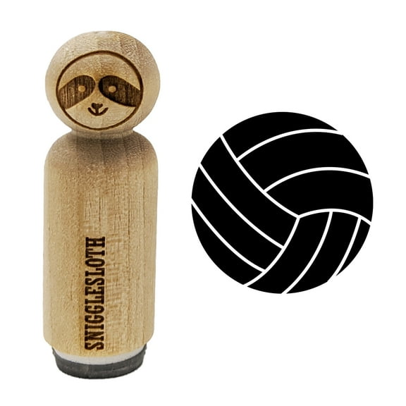 Volleyball Solid Rubber Stamp for Scrapbooking Crafting Stamping - Mini 1/2 Inch