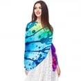 thumbnail image 5 of tie dye109 Elegant Chiffon Silk Scarf for Women - Lightweight Breathable Shawl Wrap in Size 70.86 x 28.7 inches, 5 of 6