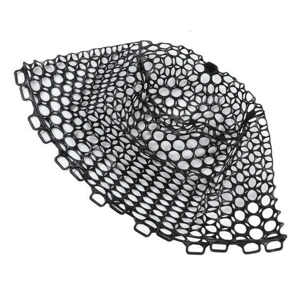 Replacement Fishing Net, Black Deepened Soft Strong Toughness Rubber Fly  Fishing Replacement Net For Maintain