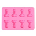 thumbnail image 1 of Molde de silicona reutilizable para pene, molde de chocolate de 8 cavidades, molde para pasteles DIY, molde para hielo, herramienta para hornear para hacer bombas de chocolate caliente, pastel, 1 of 8
