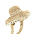 thumbnail image 5 of Straw Hats for Women Wide Brim Sun Hat Foldable Packable Beach Hat for Vacation Travel, 5 of 5