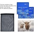 thumbnail image 6 of Cool Highland Cow 500 Piece Large Jigsaw Puzzle for Adults - Game Interesting Toys - Hand Made Puzzles Personalized Gift, 6 of 7