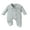 Gray, variant on JYYYBF Baby Boys Girls Footie Jumpsuits Long Sleeve Lapel Collar Zip Up Pajamas Newborn Rompers