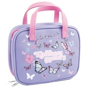 3C4G: Butterfly Away Travel & Cosmetic Set - All-In-One, Make It Real, Tweens & Girls, Zip Up Carry Bag, TSA Approved Bottles, Nail Polish, Lip Gloss & Eyeshadow, Three Cheers For Girls, Kids Ages 8+