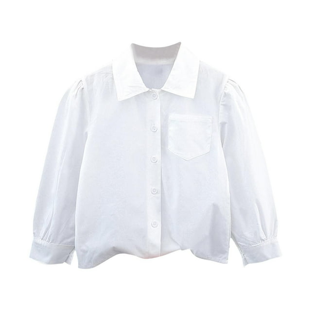 Timegard Baby Clothes for Girls Kids Ruffle Cute Shirts Long Sleeve Lightweight Comfy Blouse Tops Trendy