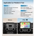 thumbnail image 2 of Reemplazo estéreo de radio de coche de 11.5 pulgadas para Jeep Wrangler, 2 of 9