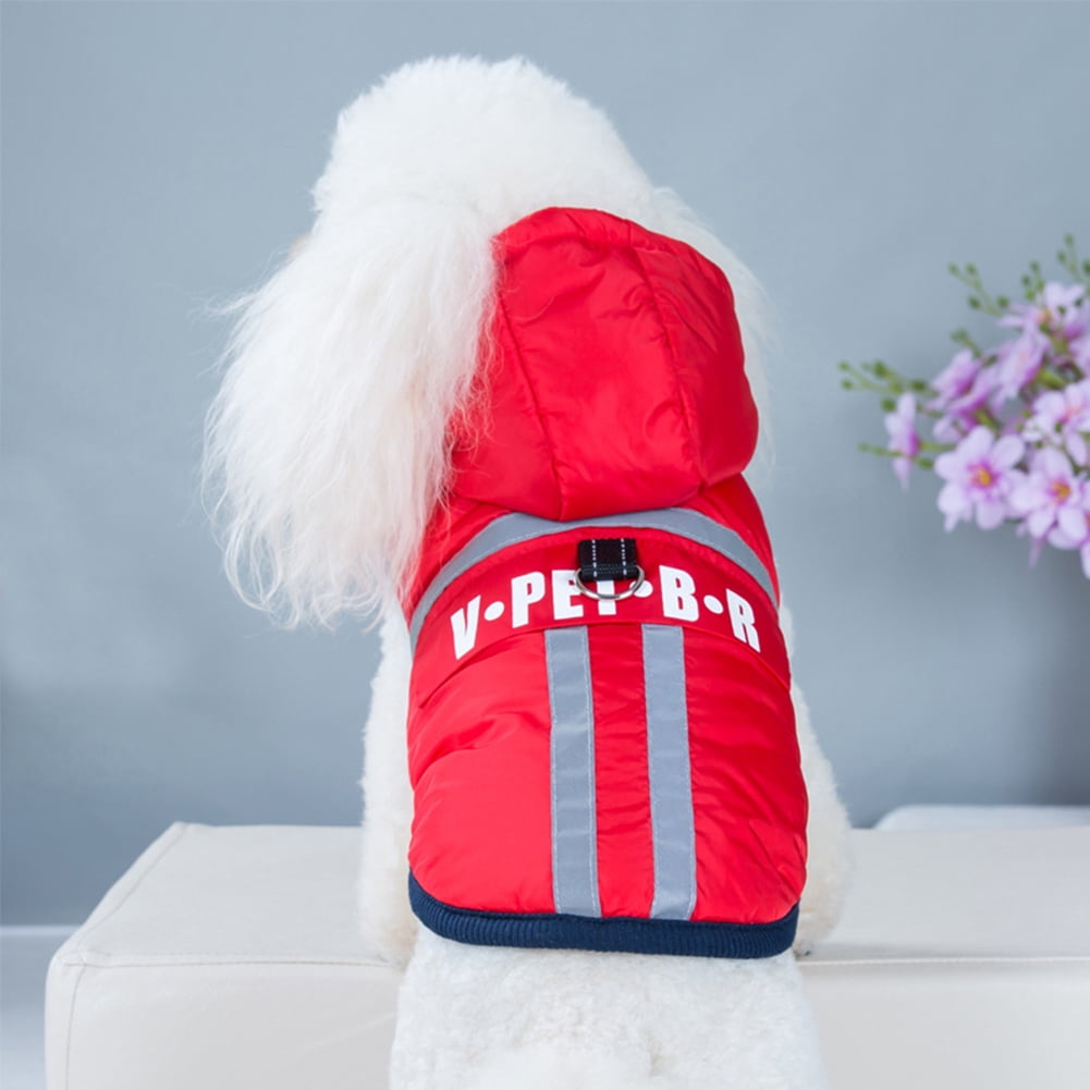 Kepooman Reflective Safey Dog Vest Clothes Apparel with Adjustable Strap for Medium Large Dogs, S-2XL Red Kepooman Reflective Safey Dog Vest Clothes Apparel with Adjustable Strap for Medium Large Dogs, S-2XL Red