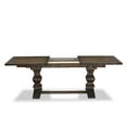 thumbnail image 3 of HomeStock 9 Piece Kitchen Set Includes A Rectangle Dining Table With Antique Ambiance Leaf And 8 Upholstered Chairs, Jacobean, 3 of 7