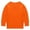 Orange, variant on LNMQLPDBS Kids Sweatshirts Long Sleeve Solid Color Shirts Crewneck Basic Layering Soft Casual Tops Toddler Baby Clothes Unisex Orange 12-18 Months