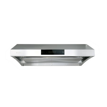 Canopy Under Cabinet Range Hood (Chef 30” Under Cabinet Range Hood PS38, Stainless Steel, Steam Auto Clean, 950 CFM, Touch Panel w/Digital Clock, Bright Lamps, Perimeter Aspiration)