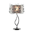 thumbnail image 2 of Silver Metal Table Lamp with Fabric Shade, 2 of 4