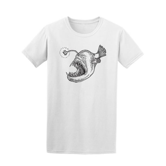 Scary Angler Fish Design Tee Men's -Image by Shutterstock