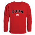 thumbnail image 1 of W Republic 562-166-RED-03 Chandail en Molleton Col Rond pour Hommes Cal State Northridge Matadors Papa, Rouge - Large, 1 of 1