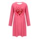 thumbnail image 2 of TaTaai Fashion Women's Valentine's Day Printed Nightgown, Short-Sleeve Round Neck Loose Dress, Airy Fabric for Summer Spring Daily Casual Occasions Gift, 2 of 5