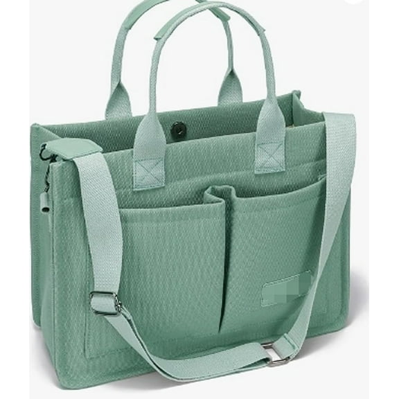 RKXQT Large Canvas Tote Bag for Women,Womens Crossbody Purse Handbags Totes Bags Work Laptop Book Beach Bag for Travel Nurse Color: Canvs Brisk Green