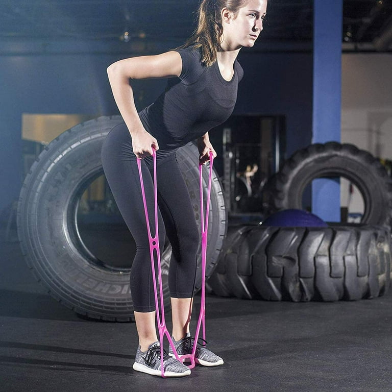7 Ring Stretch Resistance Exercise Band Miracle Miles Band Yoga Stretching Arm Shoulders Foot Leg Butt Fitness Home Gym Physical Therapy Band Walmart
