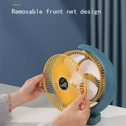 SuoKom Desk Fan Rechargeable,USB Battery Operated Fan 3 Speed,Small Box Fan For Bedroom Office Home Desk Fan On Clearance