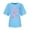 Blue, variant on Women's Graphic Print Crew Neck Tee Lightweight Breathable T-shirt Lovely Active Accomplished