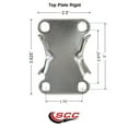 thumbnail image 2 of 5 Inch SS Soft Rubber Wheel Rigid Top Plate Caster Service Caster Brand, 2 of 2