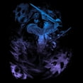thumbnail image 2 of Men's Pirates of the Caribbean: Curse of the Black Pearl Jack Sparrow Ombre Skulls Graphic Tee Black Large, 2 of 5