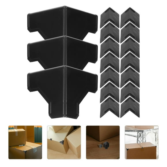 NUOLUX 100Ud Protector De Esquinas Para Muebles De En PP Color Negro Para Uso En Hogar