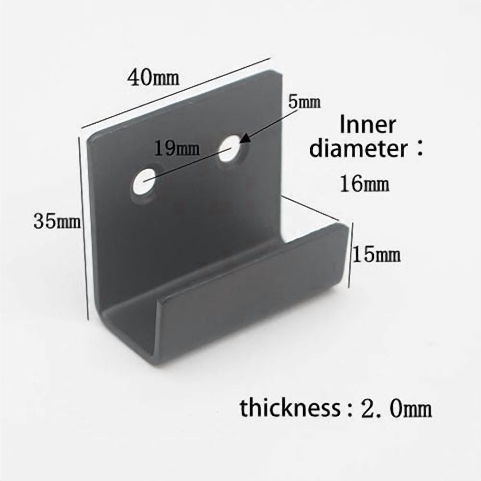 5pc Stainless Steel Hanging Hook Code Ceramic Tile Display Buckle U-shape Corner Brackets Joint Fastener Wall Support