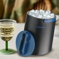 thumbnail image 5 of PINNACLE  Insulated Stainless Steel Ice Bucket with Lid, Tongs & Collapsible Handles Blue, 5 of 9