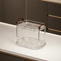 InsCrazy Tabletop Shelf Rack Bathroom Storage Rack Cosmetics Storage Rack Desktop for Kitchen