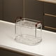 thumbnail image 4 of Estante de Almacenamiento de Plástico Transparente - Organizador de Baño y Escritorio de 2 Niveles para Cosméticos, Tazas y Adornos, 30,5 X 21 X 20,4 Cm, 4 of 6