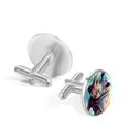 thumbnail image 3 of Rhino Men's Stainless Steel Cufflinks for Suits and Dress Shirts Ideal for Formal and Business Occasions, 3 of 6