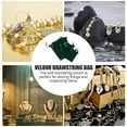 thumbnail image 2 of Shisuyan Jewelry Gift Display Packing Bags Green Cloth 6Pcs 2.8X3.5In, 2 of 8