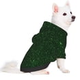 thumbnail image 2 of Balery Emerald Green Sparkling Sudadera con Capucha para Perros Pequeños – Ropa para Mascotas, Disfraz para Perros y Gatos, Ideal para Fiestas y Cosplay-Small, 2 of 7