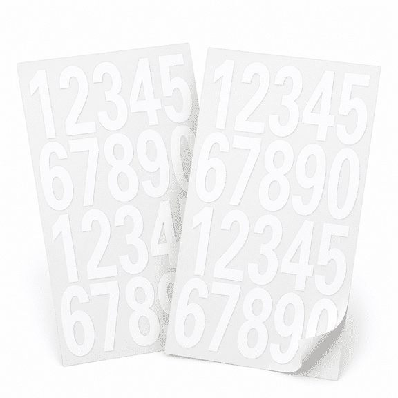 Reflective Mailbox Numbers Sticker for Outside,2 Sets 0-9 Self Adhesive Waterproof Number for Houses,Door,Cars