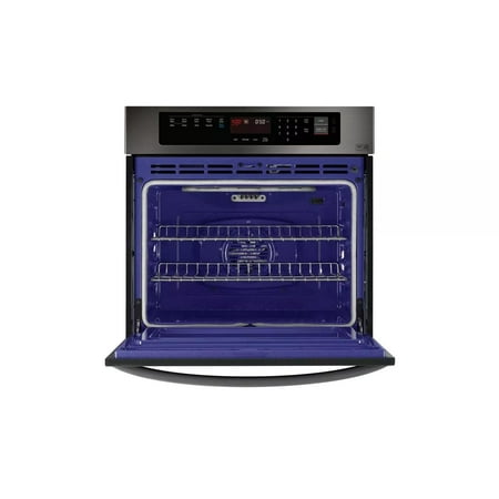 LG - 30" Built-In Single Electric Convection Wall Oven with EasyClean - Black Stainless Steel