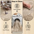thumbnail image 4 of Pentantan 6'x9' Area Rugs for Living Room, Machine Washable Modern Stripe Neutral Rug, Non Slip Low Pile Waterproof Indoor Carpet for Bedroom Dining Room Office, Easy to Clean, Brown, 4 of 7