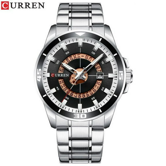 Curren Stainless Steel Men's Watch Fashion Design Quartz Wristwatch With Date Clock Male Reloj Hombre Watch Men - Quartz Wristwatches
