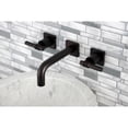 thumbnail image 2 of Kingston Brass KS6125ML Milano Double-Handle Wall Mount Bathroom Faucet, Oil Rubbed Bronze, 2 of 8