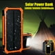 300000mAh Étanche Solaire Power Bank Double USB Batterie Téléphone Chargeur pour l'Urgence en Plein Air Camping Voyage Portable – image 2 sur 9