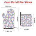 thumbnail image 2 of Salouo Sea Turtles for Oven Mitts and Potholders BBQ Gloves-Oven Mitts and Pot Holders Non-Slip Cooking Gloves for Cooking Baking Grilling (4-Piece Set), 2 of 6