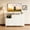 White, variant on Betcozy 9 Drawer TV Stand with LED Lights & Power Outlet, 35" Tall Dresser for Bedroom & Living Room, Entertainment Center with Charging Station, 1.5mm Heavy-Duty Frame Storage Tower, Gray