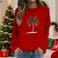 thumbnail image 2 of Women's Oversized Sweatshirts Casual Graphic Pullover Tops Crewneck Long Sleeve Shirts Fashion Outwear Fall Winter Clothes Fashion Outfits, 2 of 5